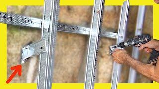 ▶︎▶︎ How to Install Metal Stud Framing How To Install DRYWALL DIY Tutorial 