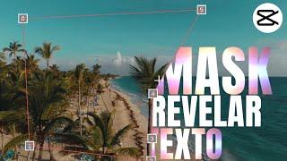 Máscara Revelar Texto  Reveal Text Mask  No Celular  CapCut