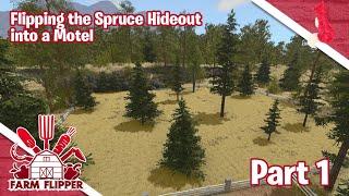 House Flipper Farm DLC PC  Ep 108 Part 1  Flipping the Spruce Hideout into a Motel