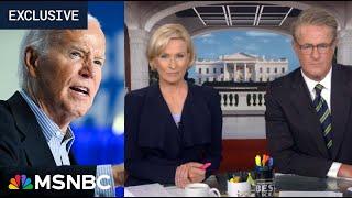 I am not going anywhere Defiant Bidens message to Dem critics in MSNBC Exclusive