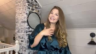 Ekouaer Silk Ruffle Robe Try On & Review