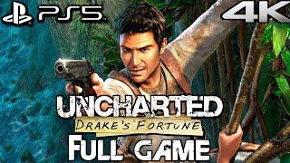 UNCHARTED 1 PS5 REMASTERED Gameplay Walkthrough FULL GAME 4K 60FPS