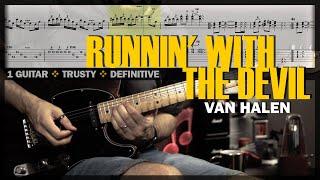 Runnin with the Devil  Guitar Cover Tab  Guitar Solo Lesson  Backing Track w Vocals  VAN HALEN