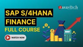 SAP S4HANA Finance Full Course  ZaranTech