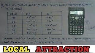 local attraction problem in surveying  compass survey survey engineering #local_attraction