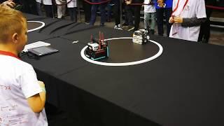 Robotex 2017. Lego sumo competitions 15 x 15 1 kg. Соревнования роботов сумо 15 х 15 1 кг.