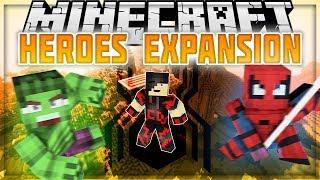Minecraft Mod Showcase - Heroes Expansion UPDATE SPIDER-MAN HULK AND MORE