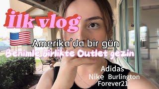 AMERİKA VLOG PART1 Outlet mağazalarını geziyoruz Nike Adidas…