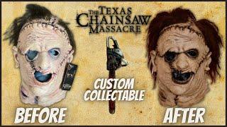 The Texas Chainsaw Massacre 2003 Leatherface Mask Makeover CHRIS CUSTOM COLLECTABLES