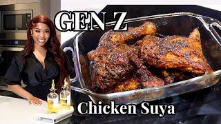 GEN Z RECIPES HOW TO MAKE NIGERIAN SUYA CHICKEN AIRFRIED + DRY RUB ️ Quick & Easy