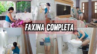 FAXINA COMPLETA e PESADA  MINHA CASA ESTAVA MUITO SUJA Motivação de limpeza #faxina #motivação#como