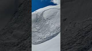 Skier triggers avalanche