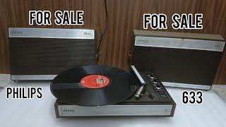 PRICE 15000  9310741161 PHILIPS  RECORD PLAYER 633 STEREO RECORD PLAYER