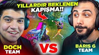 BARIŞ G VS DOCH  YILLAR SONRA BEKLENEN TARİHİ KAPIŞMA  PUBG MOBILE YOUTUBERLARLA VS