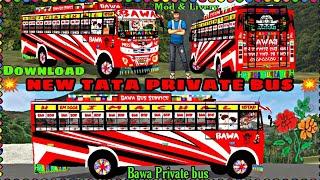 New Tata Private Bus Mod For Bus simulator Indonesia Modified Tata Private Bus Mod Baba Bus Livery 