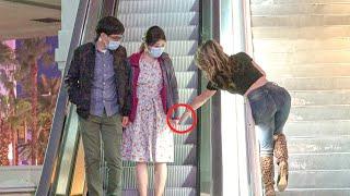 Hand Touching on the Escalator Prank Part 4