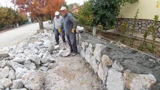 Son Taş Duvar Ustaları-Taş Duvar Nasıl Örülür-Taş Duvar Yapımı-how to build a stone wall?