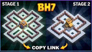 NEW BEAST BH7 TROPHY defense Base 2023 Builder Hall 7 Trophy Base Design with Copy Link – COC