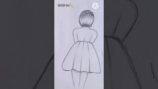 Girl dress drawingGirl drawing#viral #trending #girldrawing#shorts