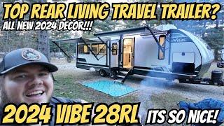 Top Rear Living Travel Trailer? 2024 Vibe 28RL  New 2024 Decor