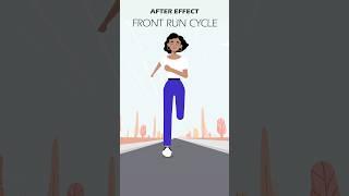 Front Run Cycle Animation #aftereffectstutorial #motiongraphics #aftereffectsanimation