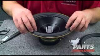 HOW TO DIY speaker refoam using a Parts Express repair kit