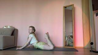 Stretching yoga flow - Leg Exercise Series with Little Cute Skirt