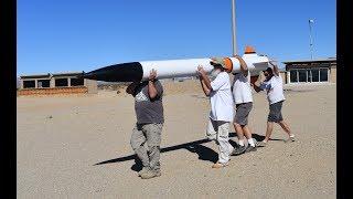 12 inch diameter KNSB propellant sugar rocket at FAR for Sugar Shot to Space