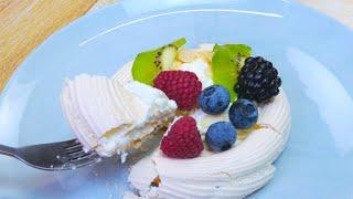 Десерт  Анна Павлова с кремом Шантильи. Рецепт с которым справится каждый Pavlova cake recipe