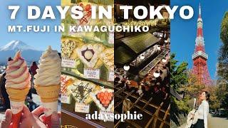  Tokyo vlog  Beautiful & relaxing itinerary best food how to go to Kawaguchiko