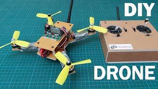 How To Make Drone With Hand-made Radio Control. DIY Drone