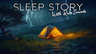 A Rainy Night in The Tent Cozy Bedtime Story with Rain Sounds