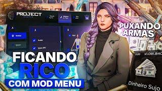 COMO FICAR RICO USANDO MOD MENU NO GTA RP - PROJECT MOD