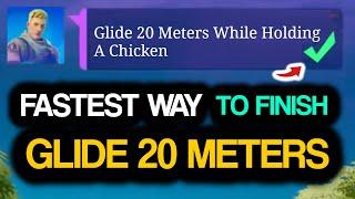 Glide 20 Meters WHILE HOLDING A CHICKEN Fastest Way to Do Glide 20 Meters While Holding A Chicken