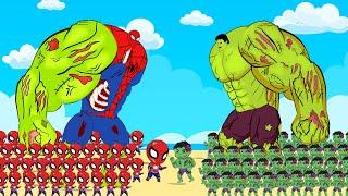Evolution Of HULK ZOMBIE vs Evolution Of SPIDER ZOMBIE  Who Is The Strongest Monster?