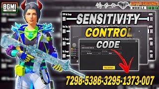 BGMI BEST  SENSITIVITY SETTINGS  BGMI SENSITIVITY CODE TODAY  BGMI ZERO RECOIL SENSITIVITY CODE.