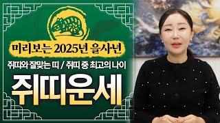 미리보는 2025년 쥐띠 대박운세 2025년 쥐띠분들의 궁합과 대박운이 다가오는 최상의 나이를 알려드립니다