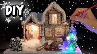 House of Santa Claus with your own hands  New Years house  DIY