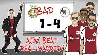 Ajax beat Madrid REAL ARE BAD Ajax win 4-1 Champions League Parody Goals Highlights Tadic