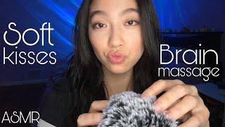 ASMR  ONE HOUR of Soft Kisses Mouth Sounds & Fluffy Mic Brain Massage ‍️ 긴장을 풀고 잠들다  放鬆入睡