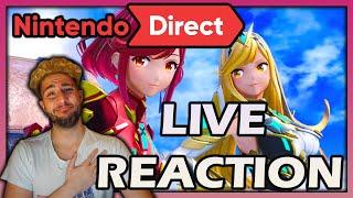 NINTENDO DIRECT FULL HYPE REACTION I GOT MYTHRA SPLATOON 3 SKYWARD SWORD HD & MORE