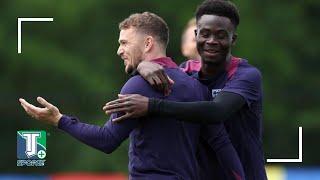 Die englischen Stars trainieren vor dem Spiel gegen die Schweiz bei der Euro 2024