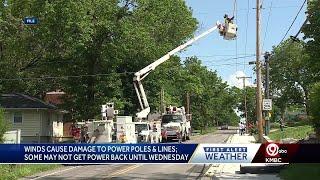 Thousands still without power after weekend storms sweep across Kansas City