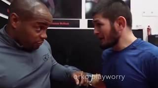 Khabib and Cormier arguing Who has a Bigger Fight  Khabibs game plan against Conor