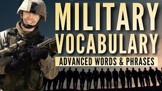 واژگان نظامی پیشرفته 🪖  کلمات و عباراتی که باید بدانید