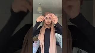 Viral neck and chest coverage hijab style #hijabi #hijabtutorial #hijabstyle