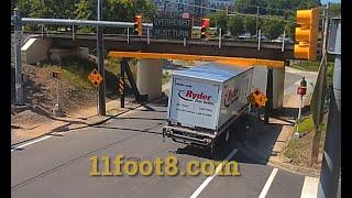 Will this rental truck escape the 11foot8+8 bridge?