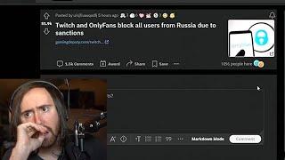 Asmongold is shocked Twitch blocked all users from Russia