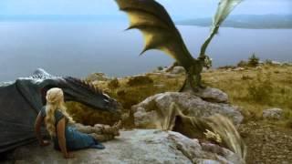 Daenerys Dragons Fight Full Scene S04 E01