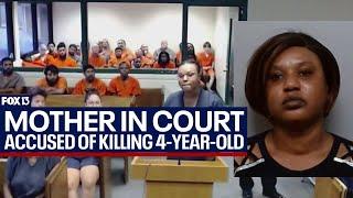 Woman accused of killing 4-year-old adopted son denied bond